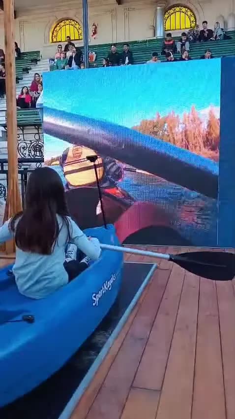 Kayak con Kinect en acción