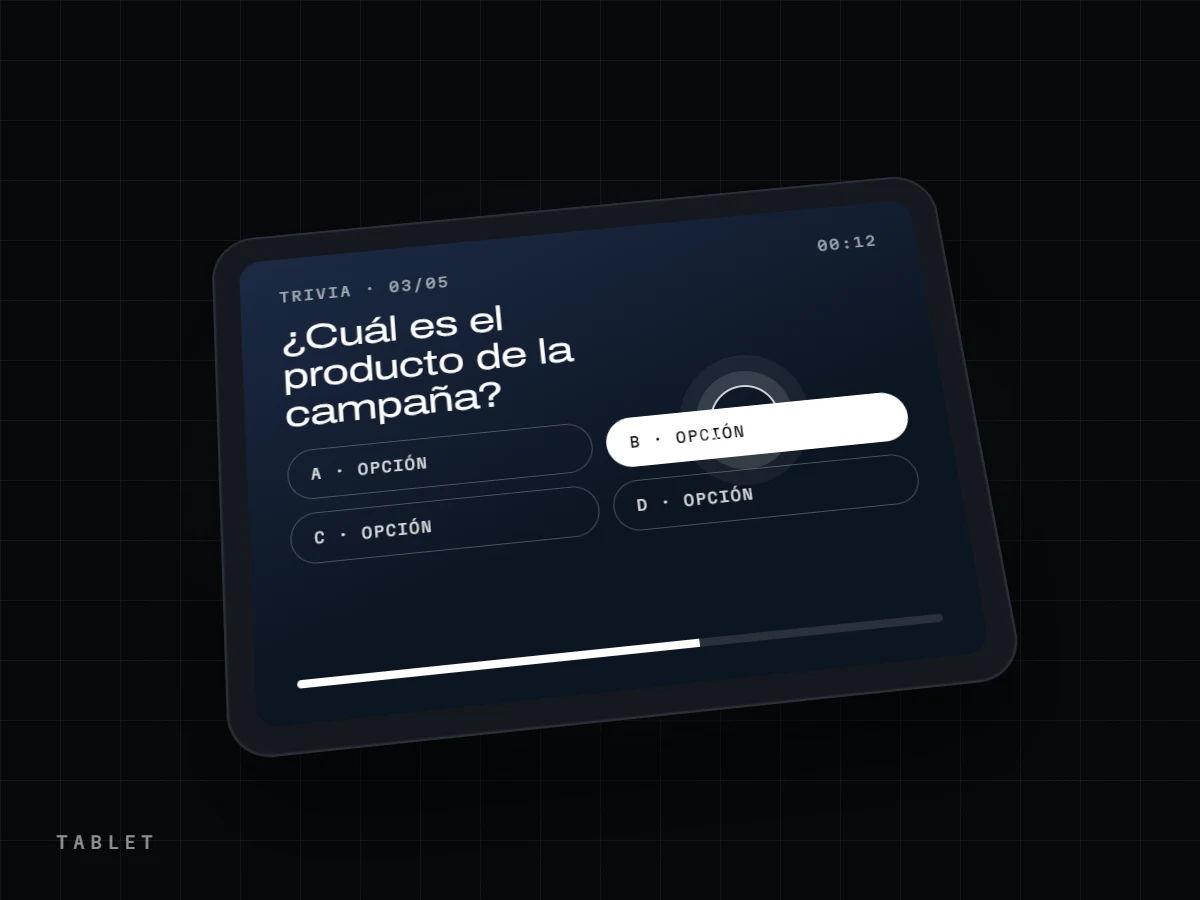 Juegos en tablet