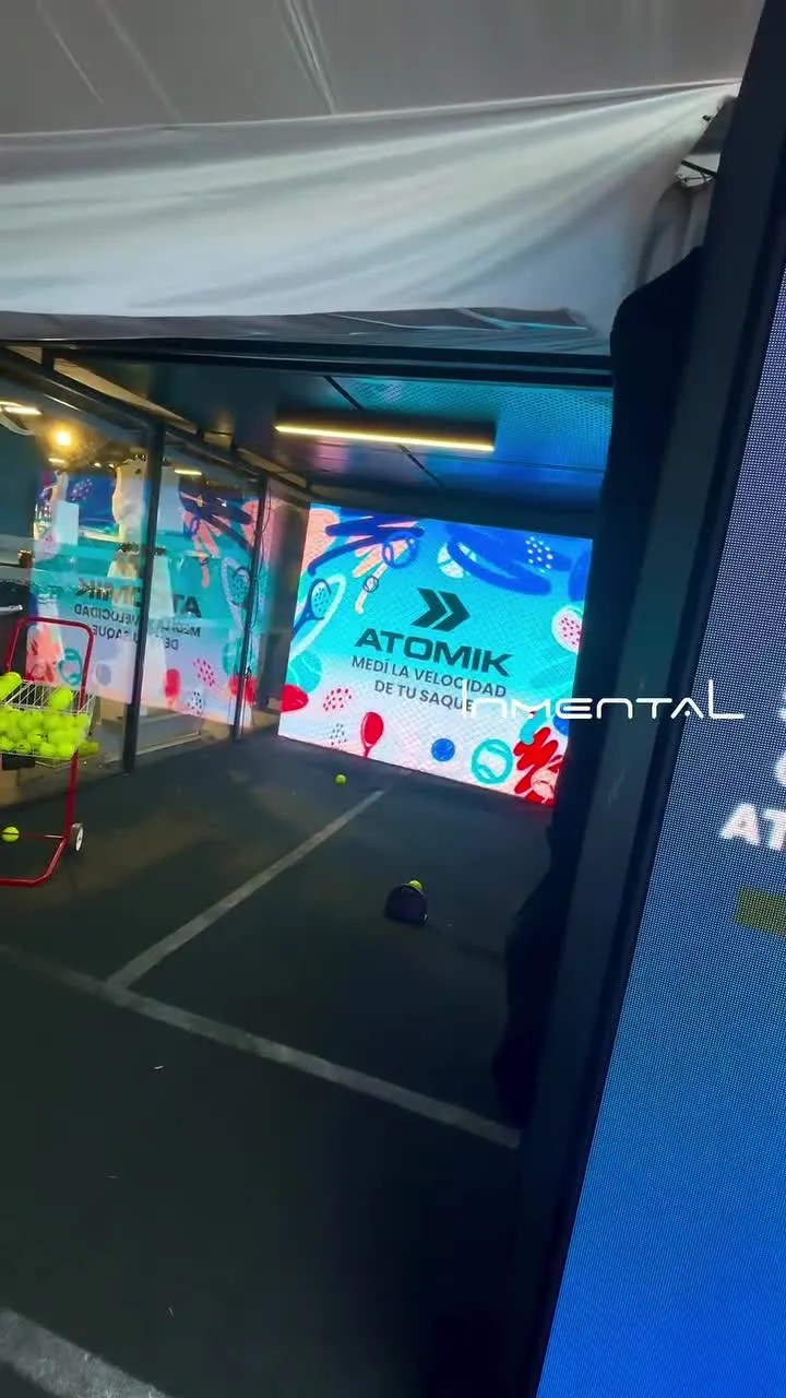 Radar de Saque en una activación de Atomik